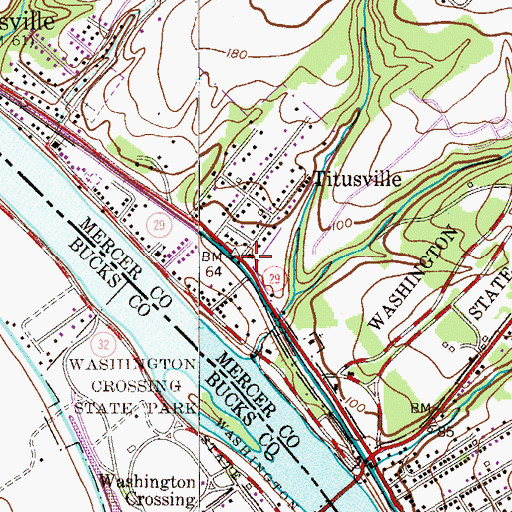 Topographic Map of Union Fire Company and Rescue Squad, NJ