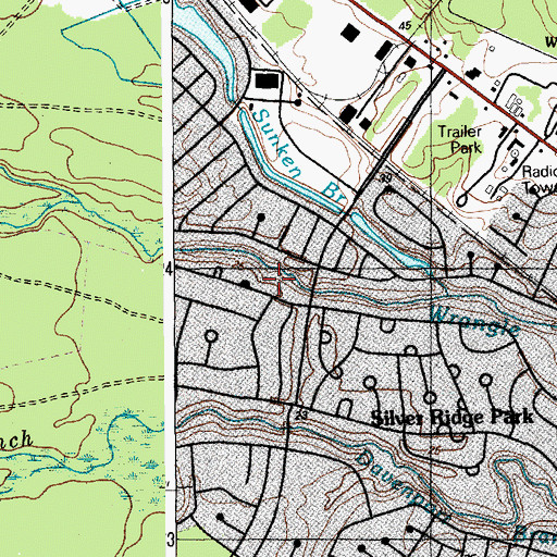 Topographic Map of Manitou Park Volunteer Fire Company Station 18 - 1, NJ