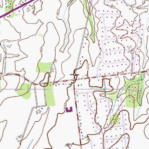 Topographic Map of Raritan Township Fire Company 21 Station 3, NJ