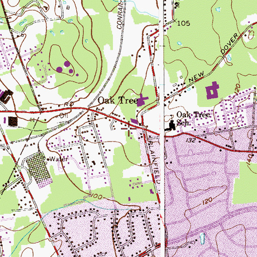 Topographic Map of Edison Division of Fire Station 5, NJ
