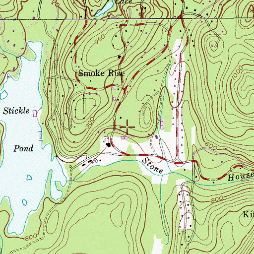Topographic Map of Kinnelon Volunteer Fire Company 3, NJ