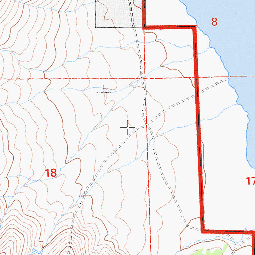 Topographic Map of Holbrook Ranch, CA