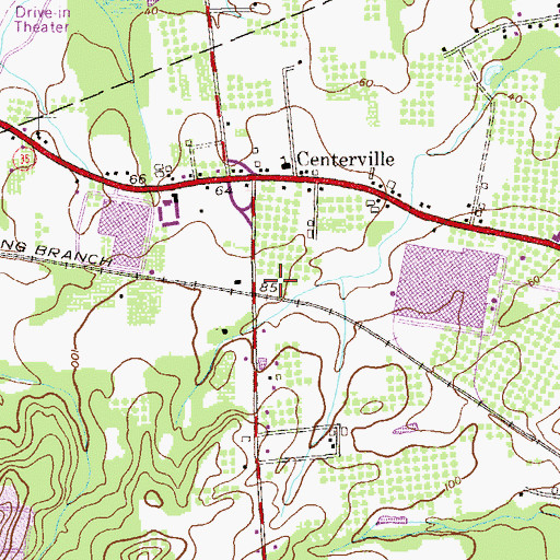 Topographic Map of Holmdel Fire and Rescue Company 2, NJ