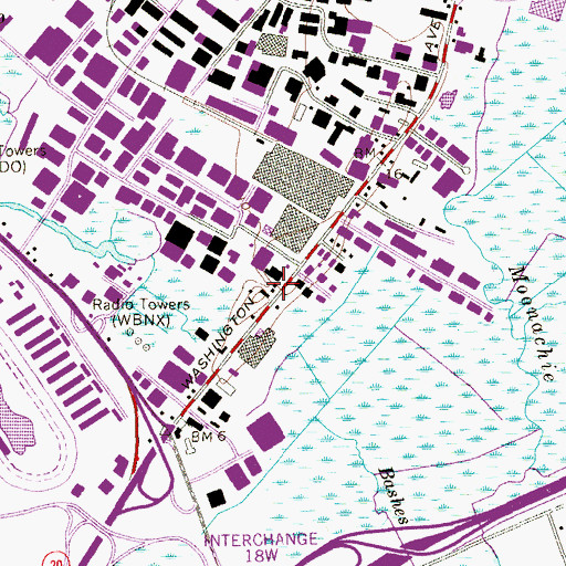 Topographic Map of Carlstadt Volunteer Fire Department Station 2, NJ