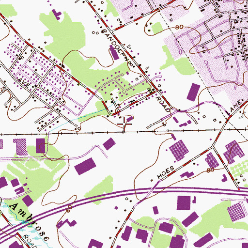 Topographic Map of New Market Volunteer Fire Company Station 2, NJ