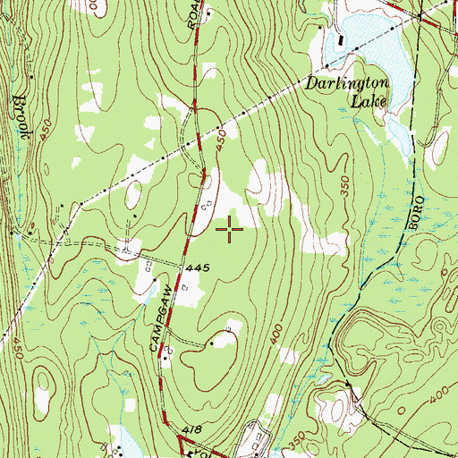 Topographic Map of Bergen County Law and Public Safety Institute, NJ