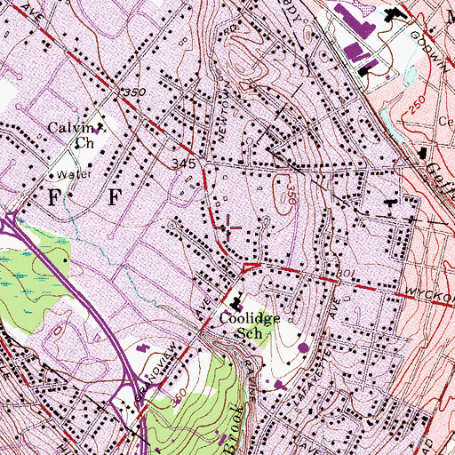 Topographic Map of Wyckoff Volunteer Fire Department Community Engine Fire Company 2, NJ