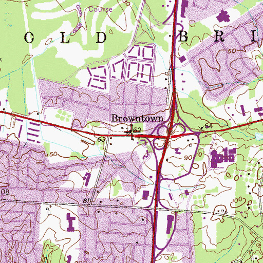Topographic Map of Cheesequake Volunteer Fire Company Station 3, NJ
