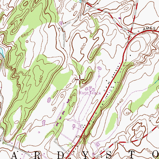 Topographic Map of Hardyston Township Fire Department Company 2, NJ