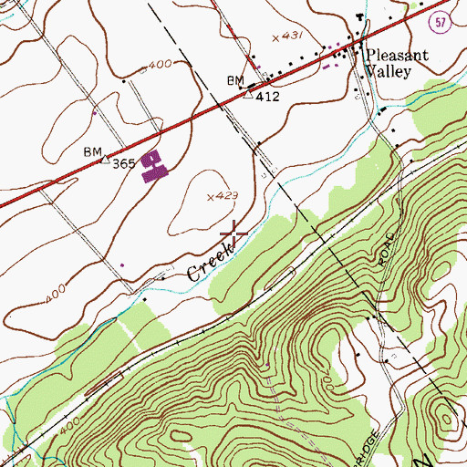 Topographic Map of Warren County Fire Marshal, NJ