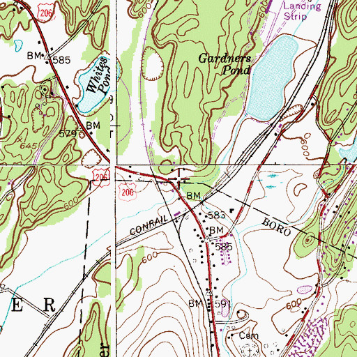 Topographic Map of New Jersey Forest Fire Service North Division, NJ