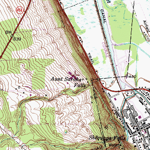 Topographic Map of Schuyler Hospital, NY