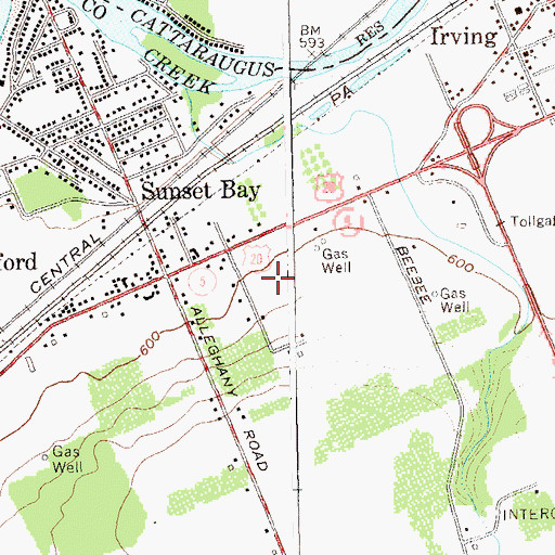 Topographic Map of Lake Shore Health Care Center, NY