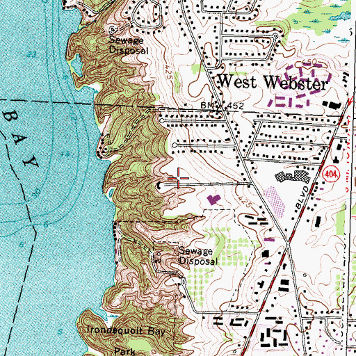Topographic Map of Castle Pointe at Baywinde, NY