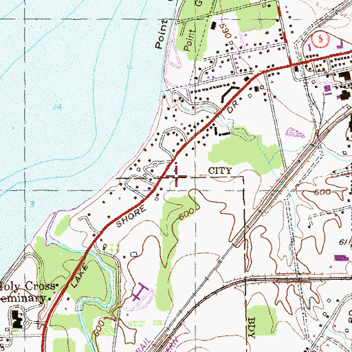 Topographic Map of Absolut Center for Nursing and Rehabilitation at Dunkirk, NY