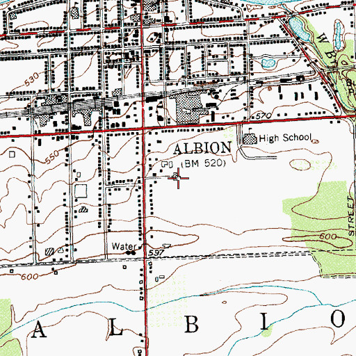 Topographic Map of Arnold Gregory Memorial Hospital Skilled Nursing Facility, NY