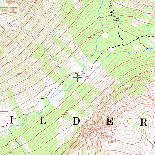 Topographic Map of Hopkins Creek, CA
