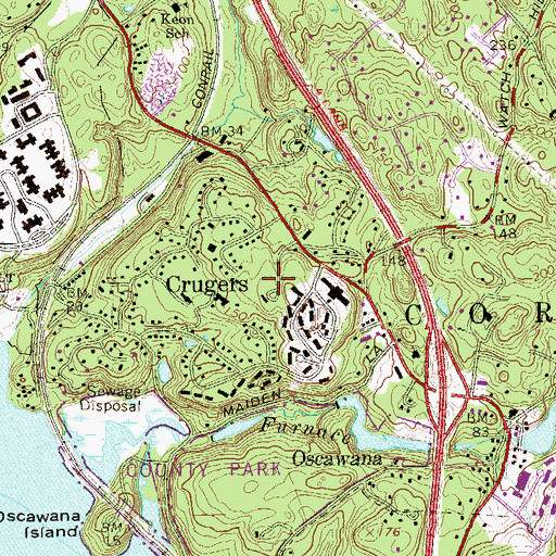 Topographic Map of Bethel Nursing and Rehabilitation Center Croton on Hudson, NY