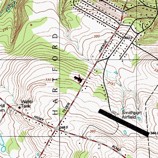 Topographic Map of Charles T Sitrin Health Care Center, NY