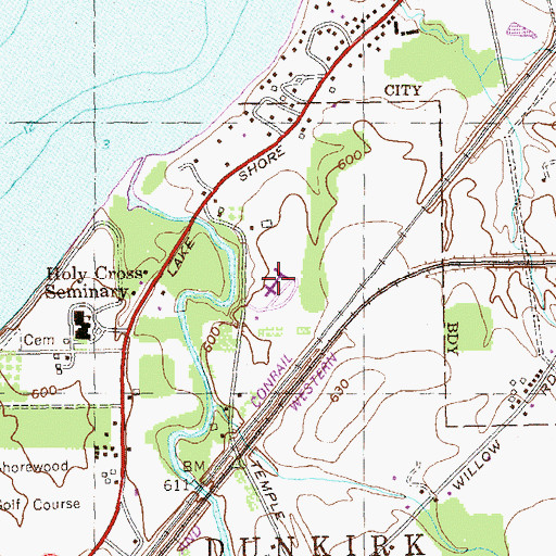 Topographic Map of Chautauqua County Nursing Home, NY