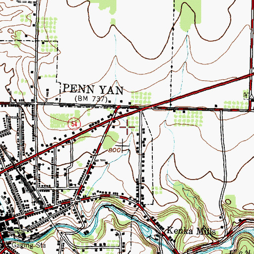 Topographic Map of Clinton Crest Manor, NY