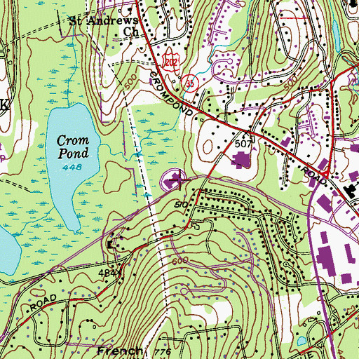 Topographic Map of Country House in Westchester Adult Care Facility, NY