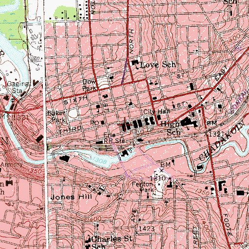 Topographic Map of Covenant Manor Assisted Living Facility, NY