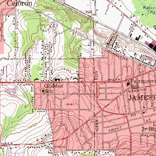 Topographic Map of Dibert Home Assisted Living Facility, NY