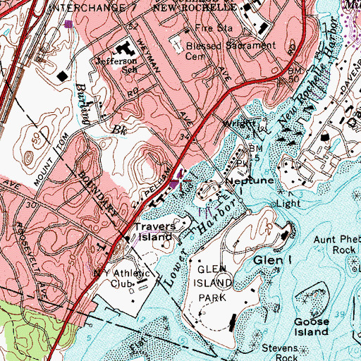 Topographic Map of Dumont Masonic Nursing Home, NY