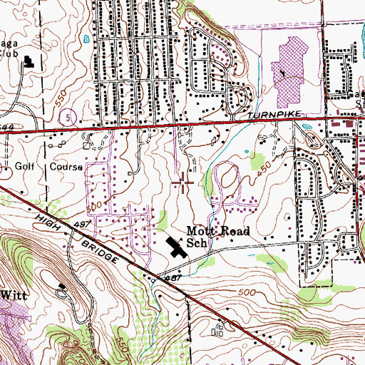 Topographic Map of East Side Manor Assisted Living Facility, NY