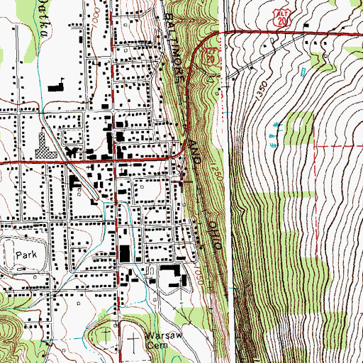 Topographic Map of East Side Nursing Home, NY