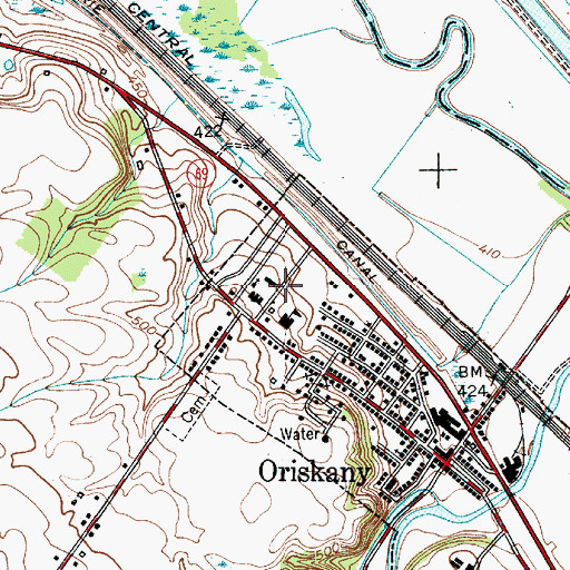 Topographic Map of Eastern Star Nursing Home and Infirmary, NY