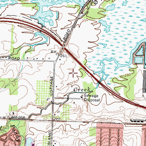 Topographic Map of Edna Tina Wilson Living Center, NY