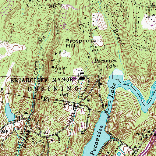 Topographic Map of Elant at Brandywine, NY