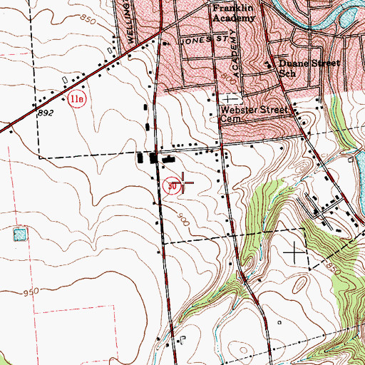 Topographic Map of Franklin County Nursing Home, NY