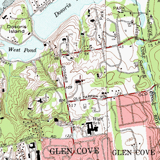 Topographic Map of Glengariff Health Care Center, NY