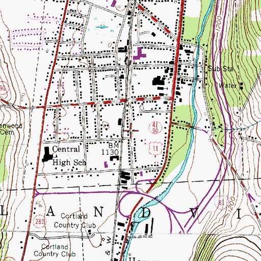 Topographic Map of Greenbriar Home for Adults, NY