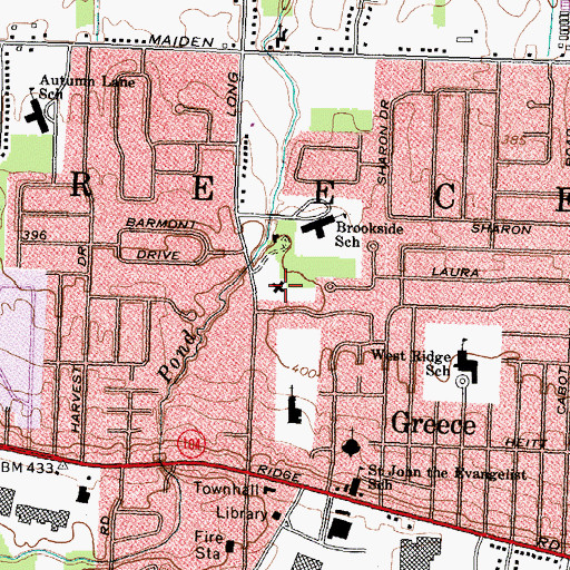Topographic Map of Hamilton Manor Nursing Home, NY