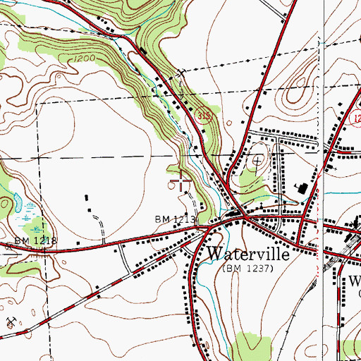 Topographic Map of Harding Nursing Home, NY