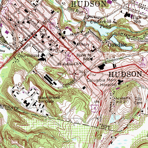 Topographic Map of Home for the Aged, NY