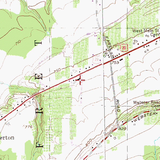 Topographic Map of Johnson's Adult Home, NY