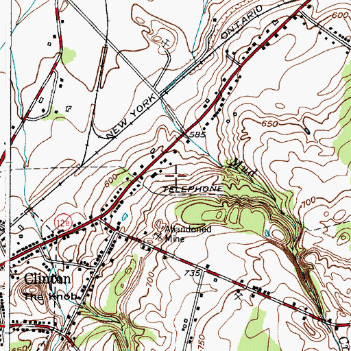 Topographic Map of Katherine Luther Residential Health Care and Rehabilitation Center, NY
