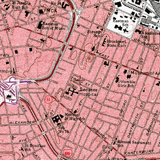 Topographic Map of Kirkhaven, NY