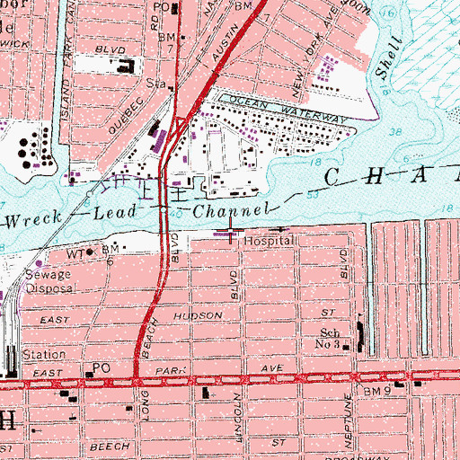 Topographic Map of Komanoff Center for Geriatric and Rehabilitative Medicine, NY