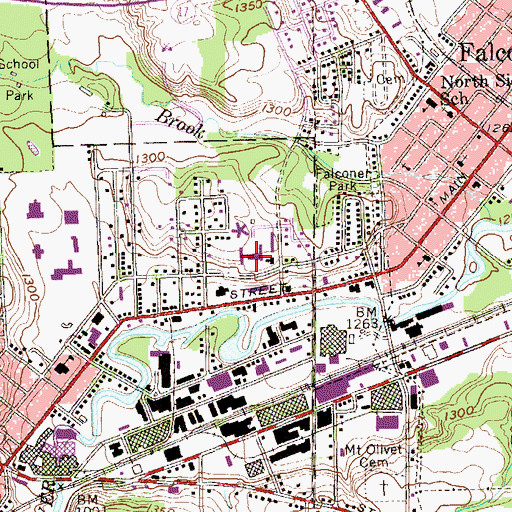Topographic Map of Lutheran Retirement Home, NY