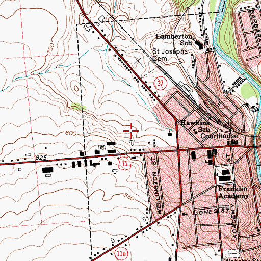 Topographic Map of Maple Ridge Senior Housing, NY