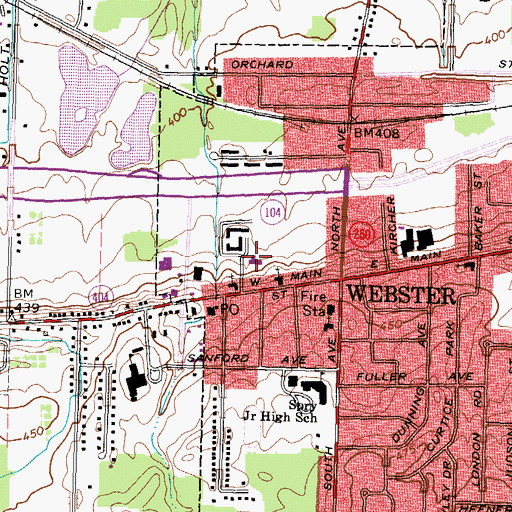 Topographic Map of Maplewood Nursing Home, NY