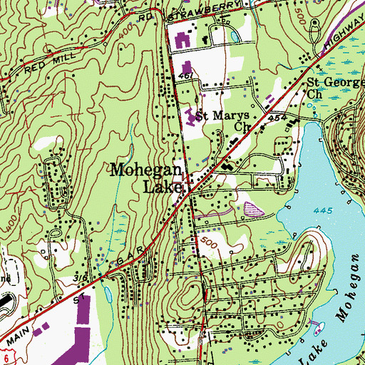 Topographic Map of Mohegan Park Adult Care Facility, NY