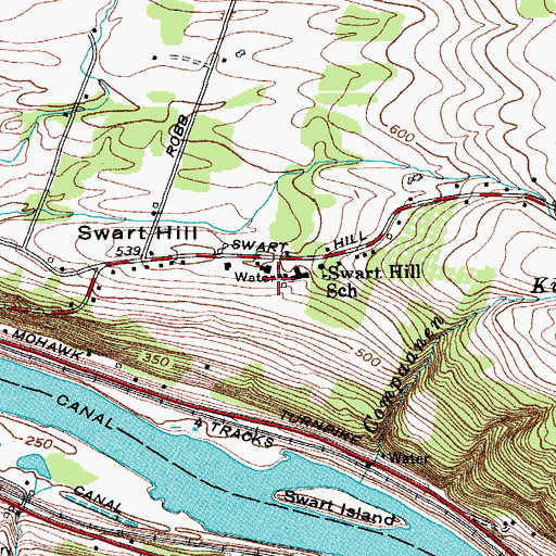 Topographic Map of Mount Loretto Nursing Home, NY