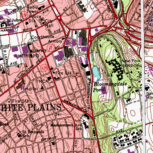 Topographic Map of Nathan Miller Center for Nursing Care, NY